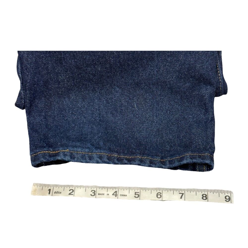 Rustler by Wrangler Jeans Men's 46 x 30 Blue Denim Cotton Straight Leg Dark Wash - Picture 6 of 7